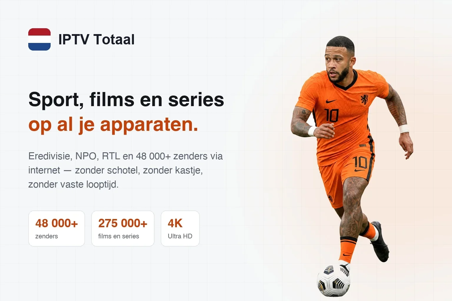 IPTV Totaal: sport, films en series op al je apparaten